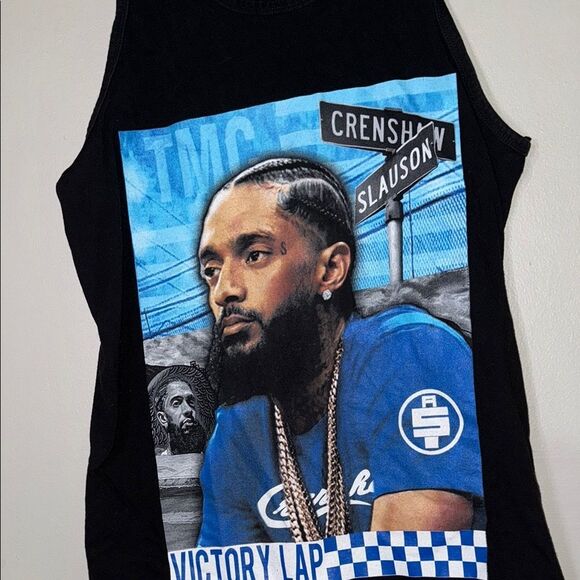 Shaka Wear NIPSEY HUSSLE T-shirt Crenshaw Slauson Hip Hop Rap Tank Top - Picture 7 of 10